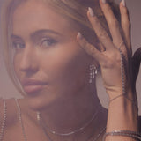 De Lana Tennis ketting - silver plated