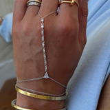 De Chiara hand chain - silver plated
