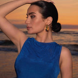 De Lunar oorbellen - gold plated