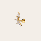 De Lia piercing rechterkant - verguld