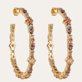 De Adriana Hazel oorringen XL - gold plated