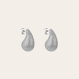 De Gia oorbellen - silver plated