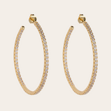 De JLo oorringen - gold plated