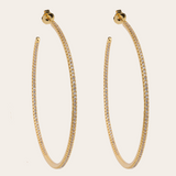 De JLo oorringen XL - gold plated