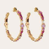 De Adriana Cherry oorringen - gold plated