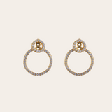 De Infinity oorbellen - gold plated
