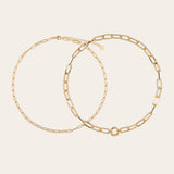 The Aura Necklace set - gold plated