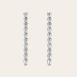 De Ava Tennis oorbellen – silver plated