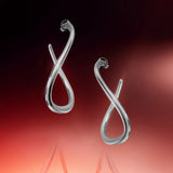De Bella oorringen - silver plated