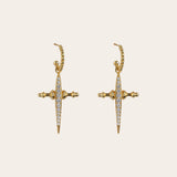 De Beverly oorbellen - gold plated