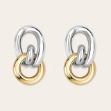 De Luca oorbellen – gold & silver plated