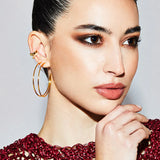 De Essential oorringen - gold plated