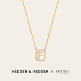 De Connection letter ketting - gold plated