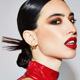De Felicity oorringen - gold plated