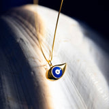De Evil Eye pendant - gold plated