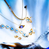 De Evil Eye pendant - gold plated