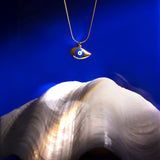 De Evil Eye pendant - gold plated