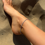 Het Gigi enkelbandje - silver plated