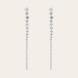 De Angelina oorbellen - silver plated