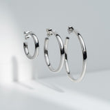 De Go-To oorringen L - zilver