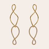 De Solange oorbellen - gold plated