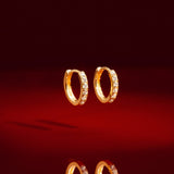 De Felicity oorringen - gold plated