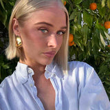 De Lunar oorbellen - gold plated