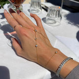 De Verona hand chain - gold plated