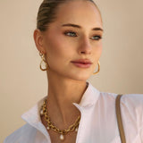 The Bella oorringen - gold plated