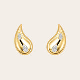 The Valentina studs - gold plated