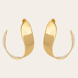 De Lunar oorbellen - gold plated