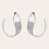De Lunar oorbellen - silver plated