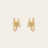 De Sting Scorpio studs - gold plated