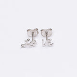 De LO-VE oorknopjes - zilver