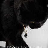 De Black Cat ketting - gold plated