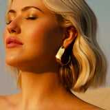 De Lunar oorbellen - gold plated