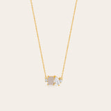 De Naia Maansteen ketting  – gold plated