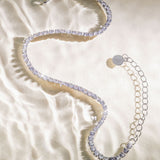 Het Gigi enkelbandje - silver plated