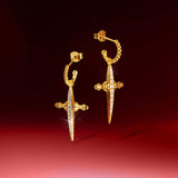 De Beverly oorbellen - gold plated