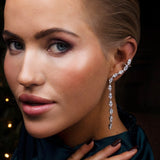 De Freya Climber oorbellen - silver plated
