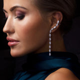 De Freya Climber oorbellen - silver plated
