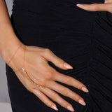 De Chiara hand chain - gold plated