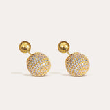 De Rosie oorbellen - gold plated