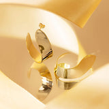 De Lunar oorbellen - gold plated