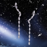 De Freya Climber oorbellen - silver plated