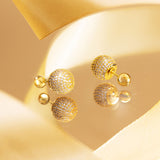 De Rosie oorbellen - gold plated