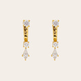 De Candice oorbellen - gold plated