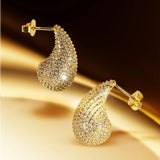 De Gia oorbellen - gold plated