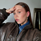 De Felicity oorringen - gold plated