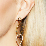 De Solange oorbellen - gold plated